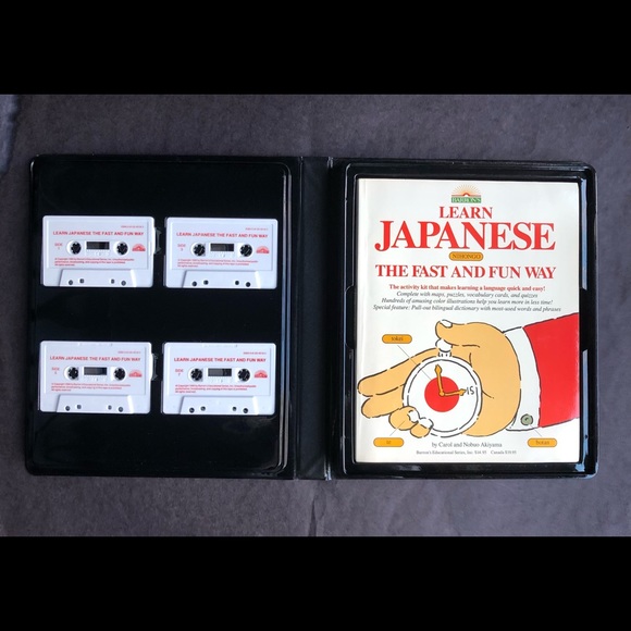 JAPANESE THE FUN & EASY WAY ACTIVITY BOOK and 4 CASSETTE TAPES - Picture 2 of 16